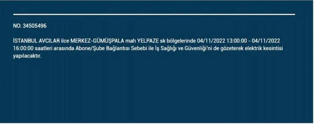İstanbullular dikkat! 21 ilçede elektrik kesintisi 3